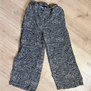Zane & Delancey Zebra Print Soft wide leg Pants women’s XS